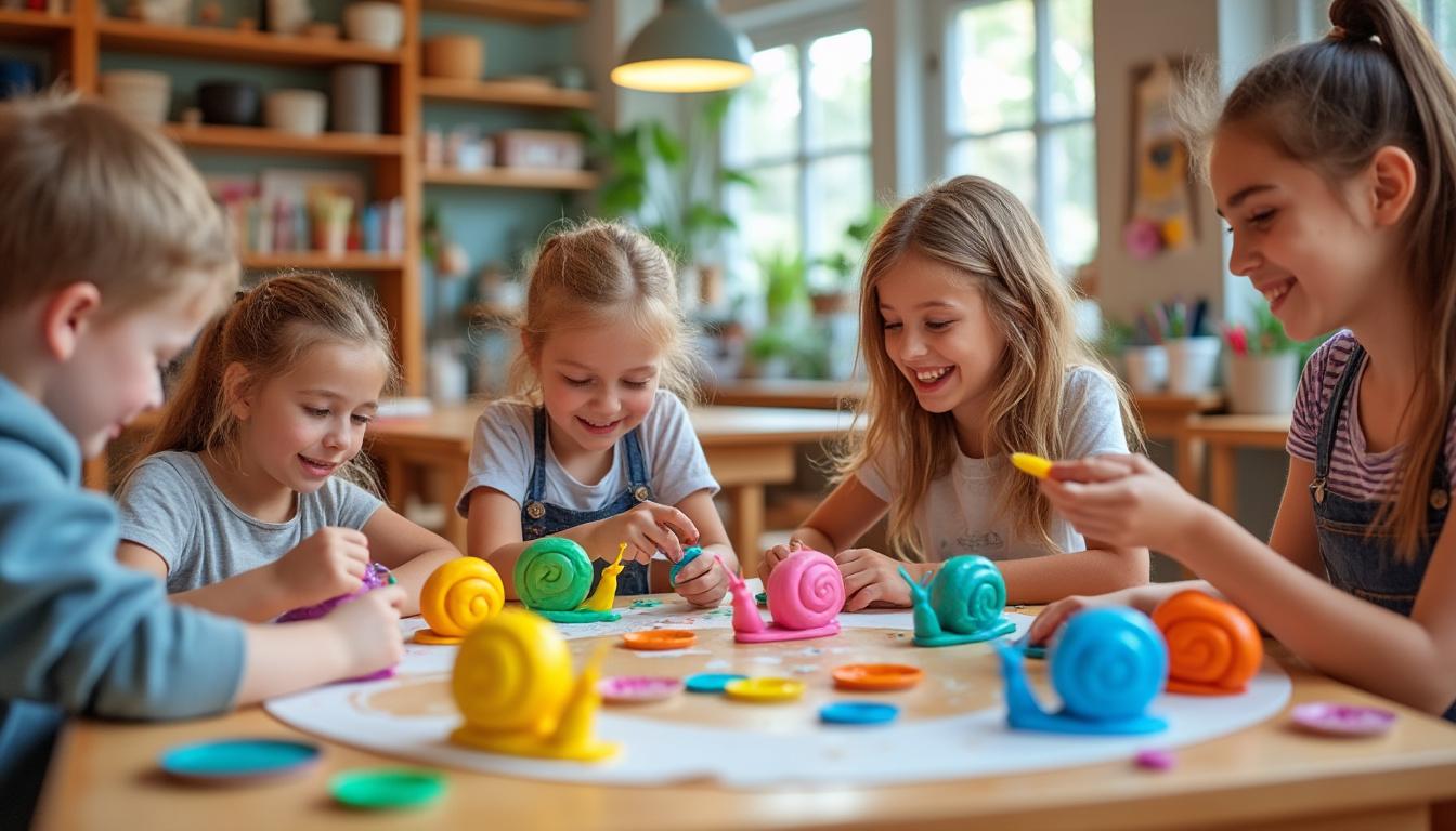 découvrez comment les escargots en pâte à modeler stimulent l'imagination et favorisent la créativité des enfants. apprenez les bienfaits de cette activité manuelle ludique et comment elle aide au développement des compétences artistiques et motrices.