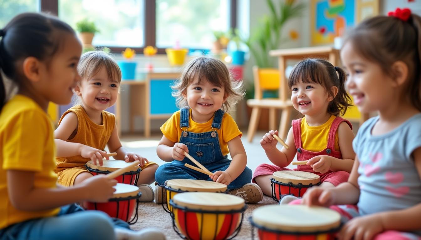 découvrez comment l'activité musicale en maternelle favorise le développement des compétences sociales chez les enfants : coopération, écoute et expression émotionnelle au cœur de leur apprentissage.