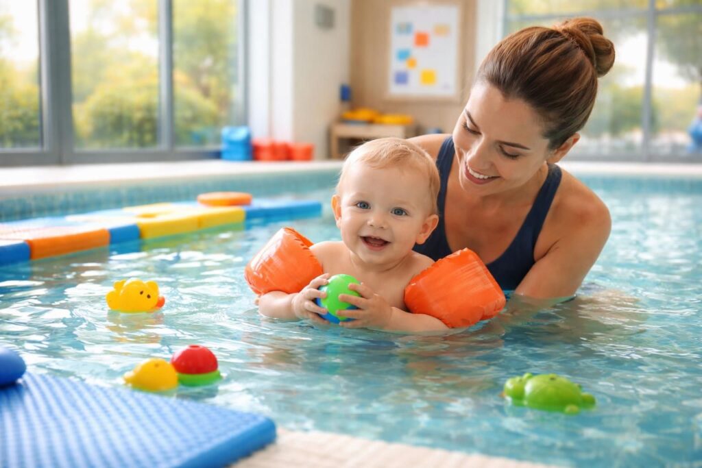 Comment initier votre bébé nageur de Toulouse à l&rsquo;eau en toute sécurité