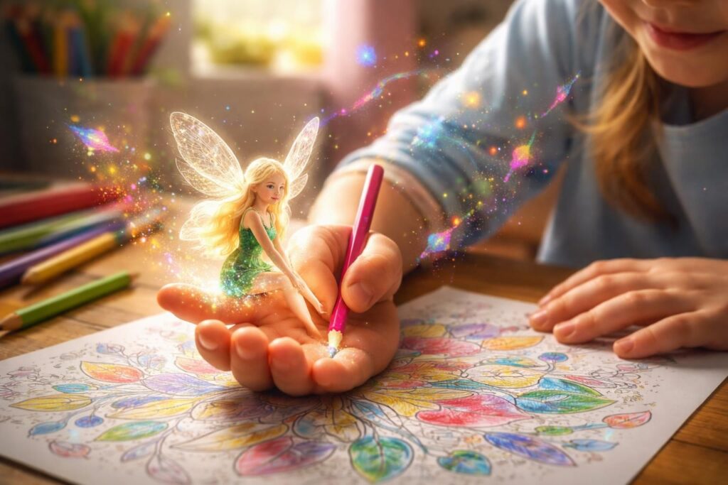 Comment le coloriage avec une fée stimule la créativité