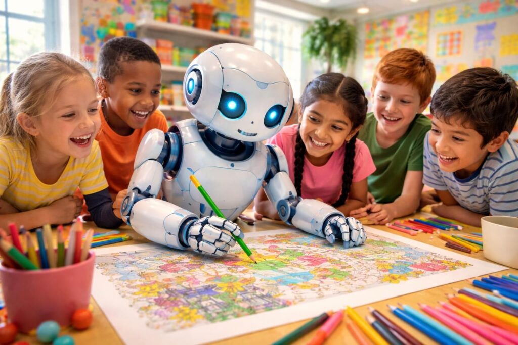 Comment le robot à colorier révolutionne l&rsquo;apprentissage par le jeu