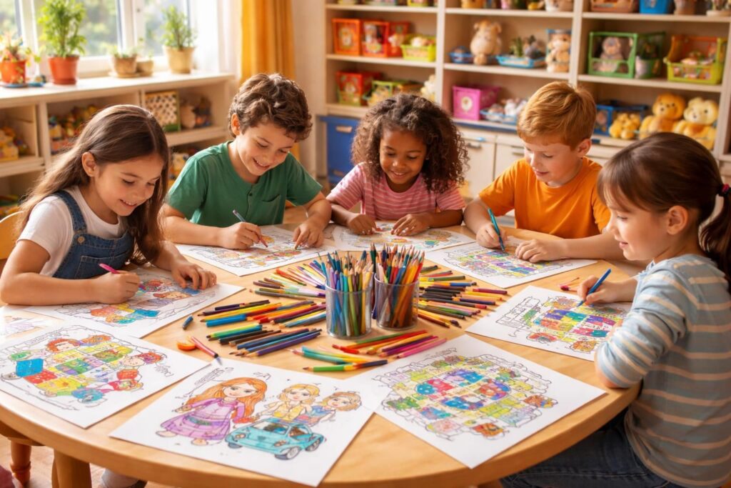 Le coloriage des jeux : une activité créative pour les enfants
