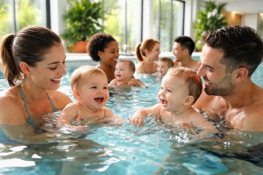 Les bébés nageurs de Blagnac, un moment privilégié entre parents et enfants