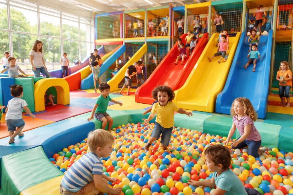 Les meilleures activités dans les espaces de jeux couverts des enfants autour de moi