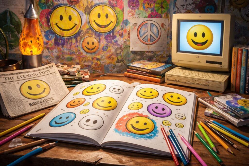 L&rsquo;histoire fascinante derrière le coloriage smileys et son impact culturel