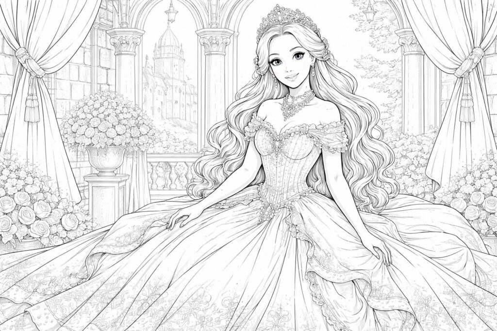 Princesse à colorier et à imprimer : une nouvelle tendance pour les activités manuelles
