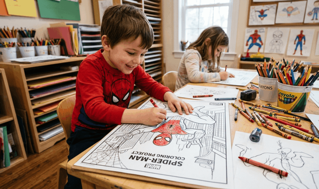 10 coloriages à imprimer de Spiderman qui raviront les fans du super-héros