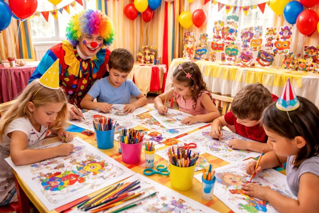 Idées originales pour utiliser les coloriages du cirque lors d&rsquo;anniversaires d&rsquo;enfants