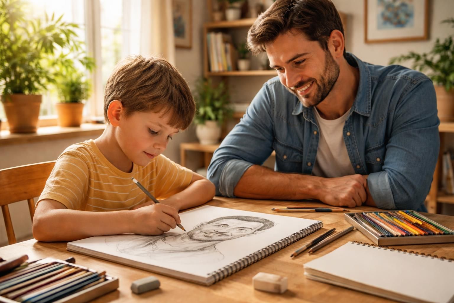 Les meilleures techniques pour réaliser un dessin de papa mémorable