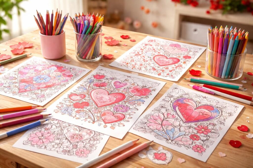 Les tendances du coloriage de la Saint -Valentin pour cette année