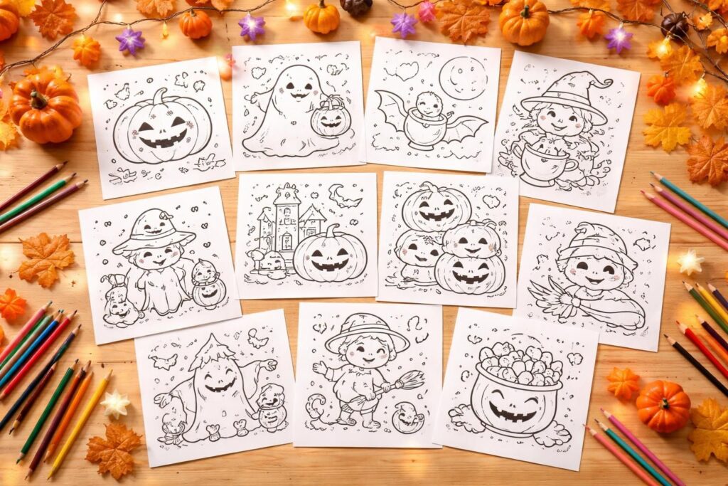 Top 10 des coloriages à imprimer Halloween en maternelle en PDF à télécharger gratuitement